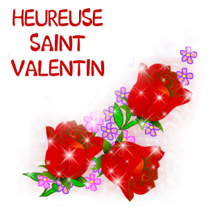 Gif animé heureuse Saint Valentin coeur